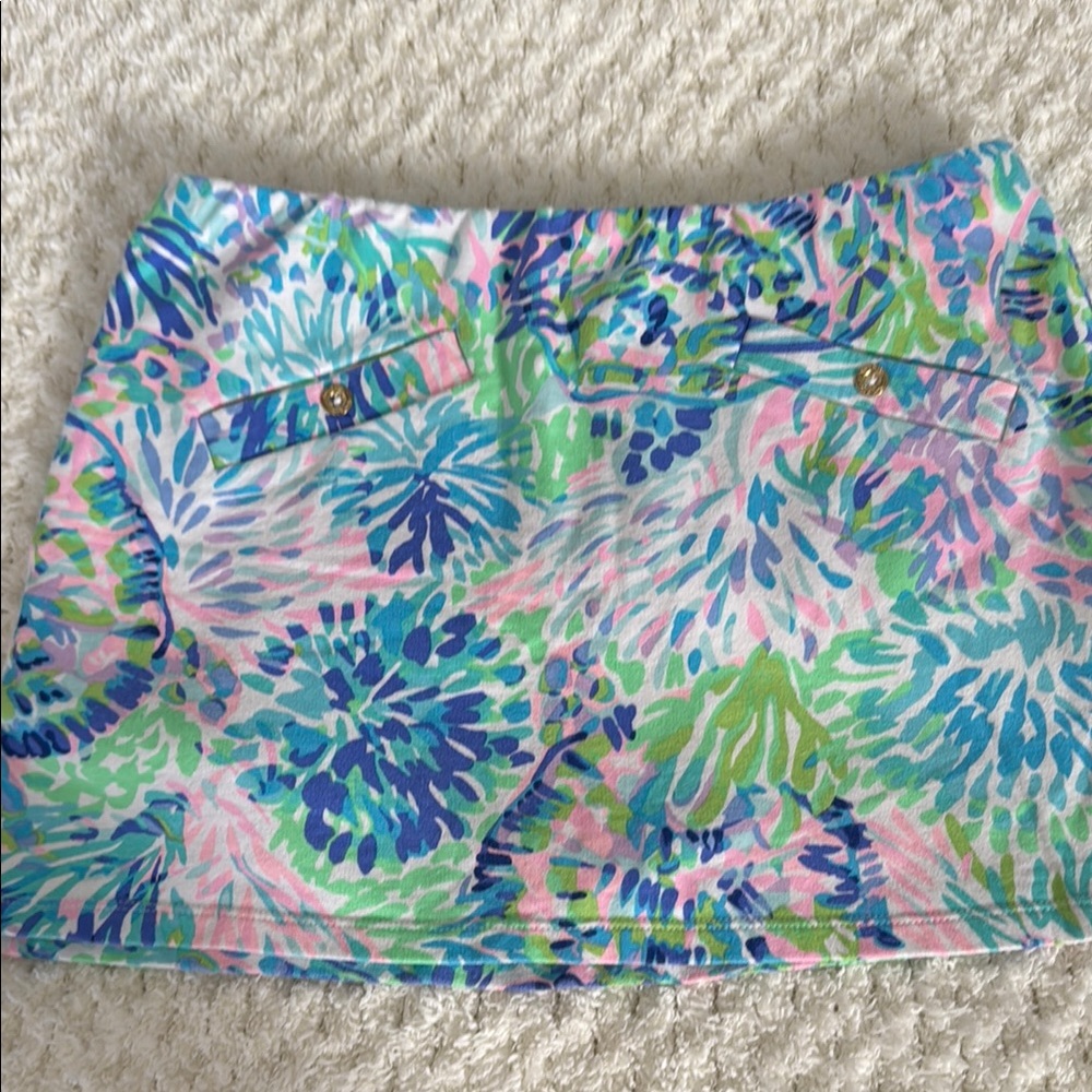 Lily Pulitzer Colorful Floral Mini Skort
